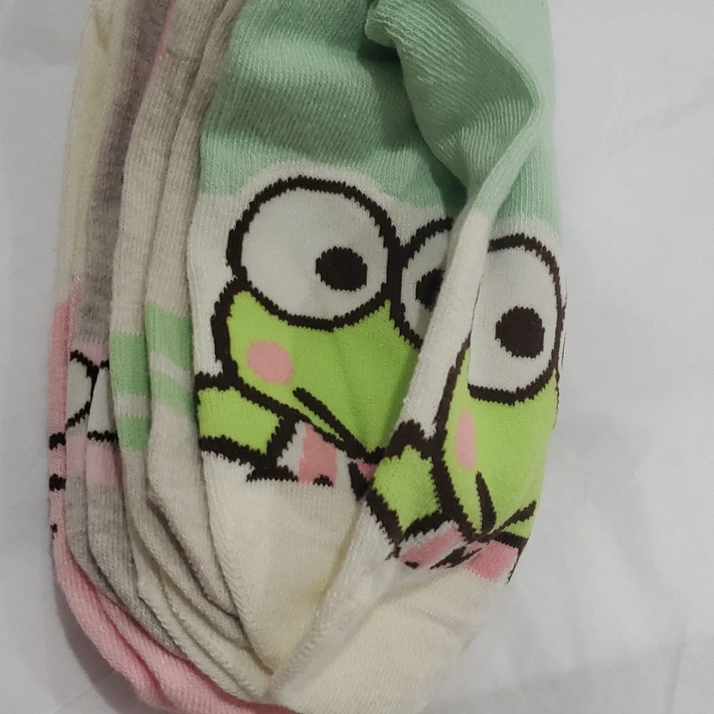 Hello Kitty assorted hello‎ kitty & friends printed no show socks, 5pairs new
